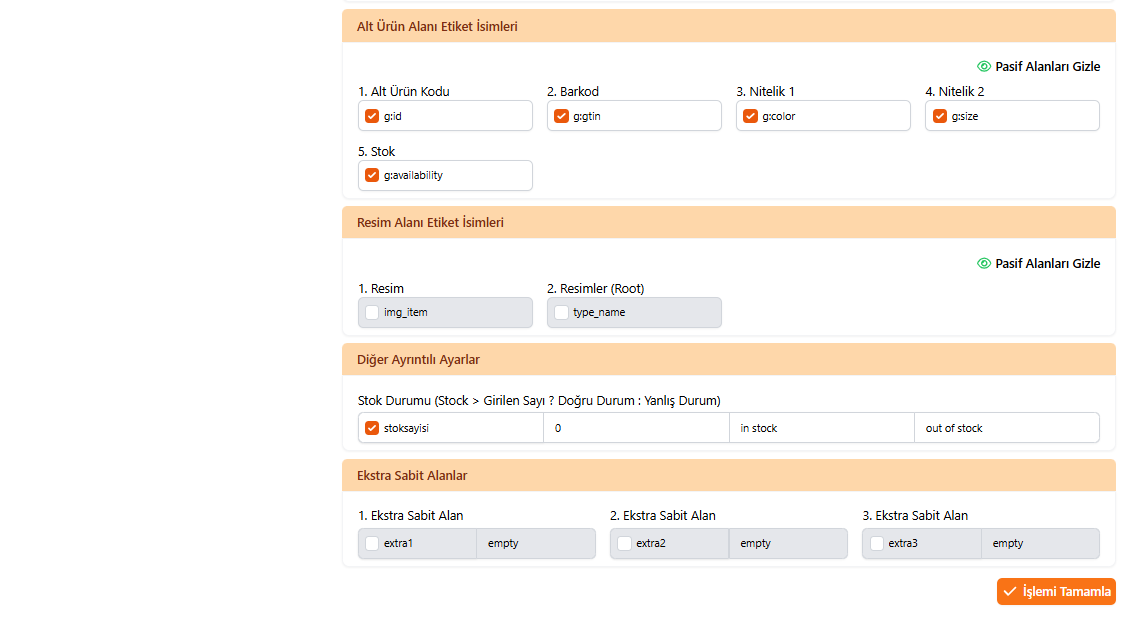 Gelişmiş XML Çıktı ekran görüntüsü 1