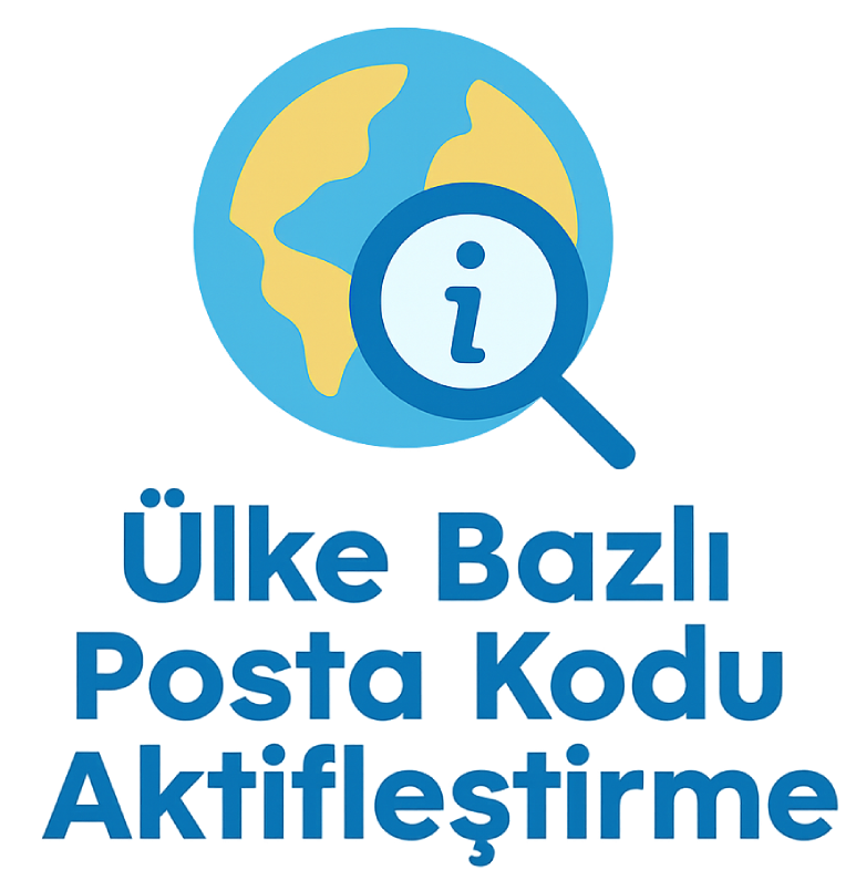 Ülke Bazlı Posta Kodu Aktifleştirme ikonu